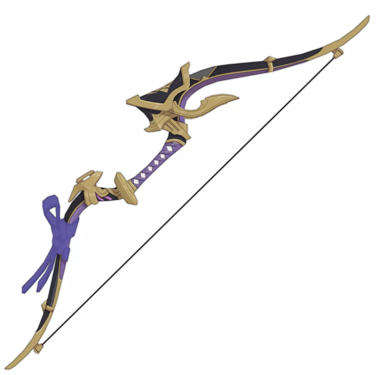 Hamayumi Bow Digital 3D Model - Genshin Impact Cosplay 3D print model_0