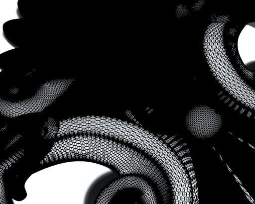 Cartouche-027 set of ornate carvings 3D model_8