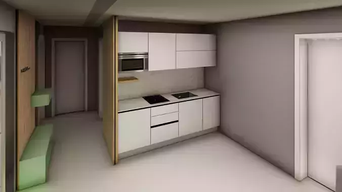 Apartment with furniture