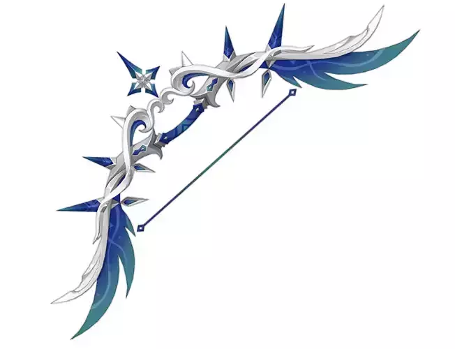 Polar Star Bow Digital 3D Model - Genshin Impact Cosplay