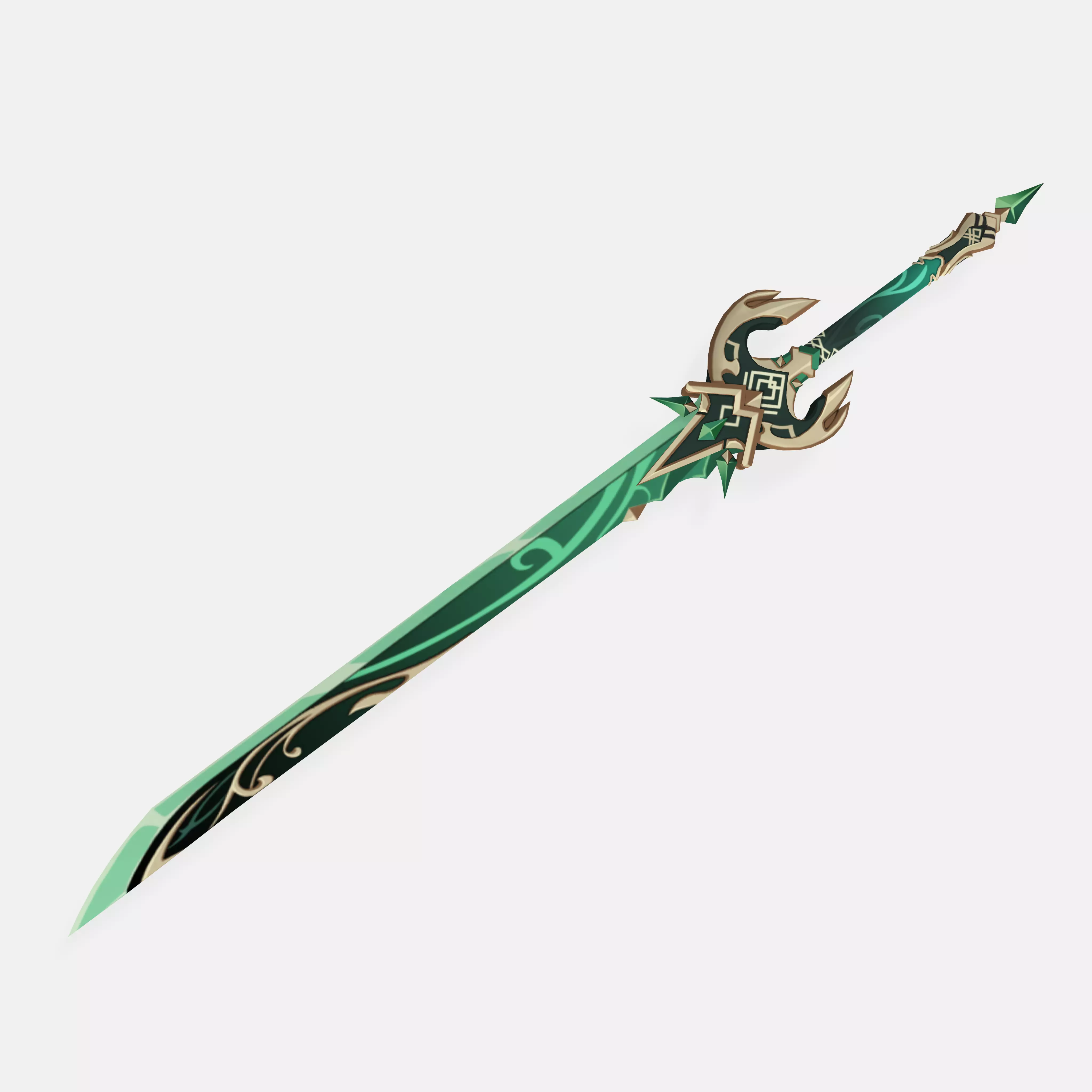 Genshin Impact - Primordial Jade Cutter 3D Model 3D print model
