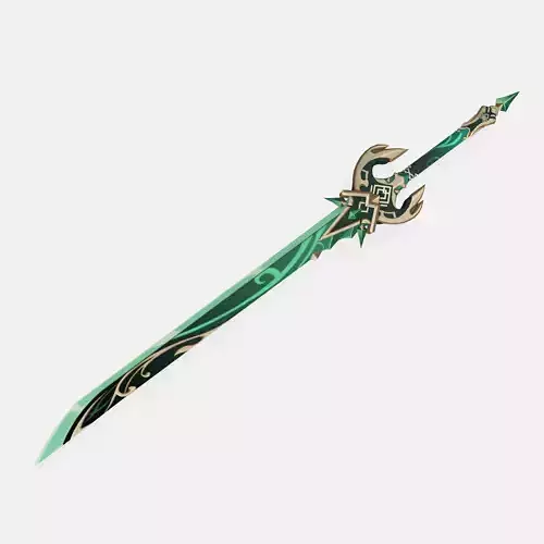 Genshin Impact - Primordial Jade Cutter 3D Model 3D print model