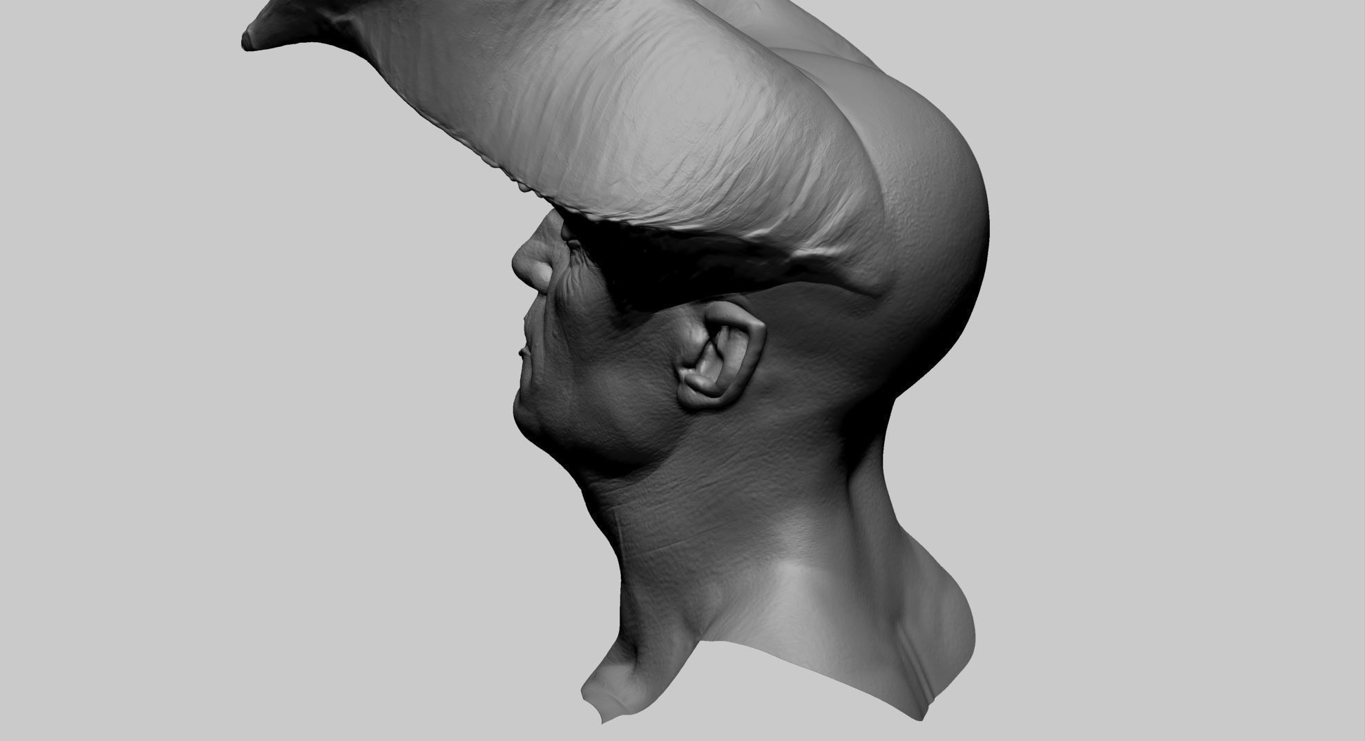 Creature Head G 3D model_5