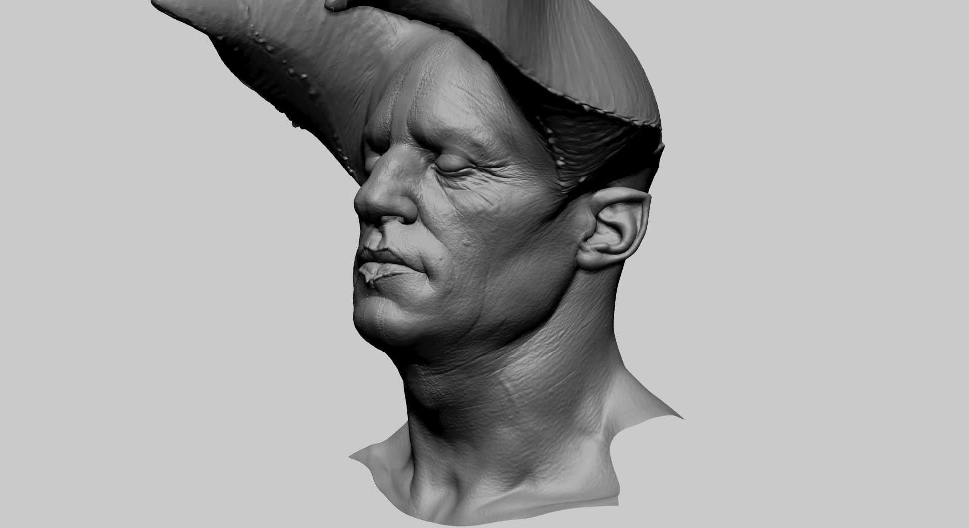 Creature Head G 3D model_6