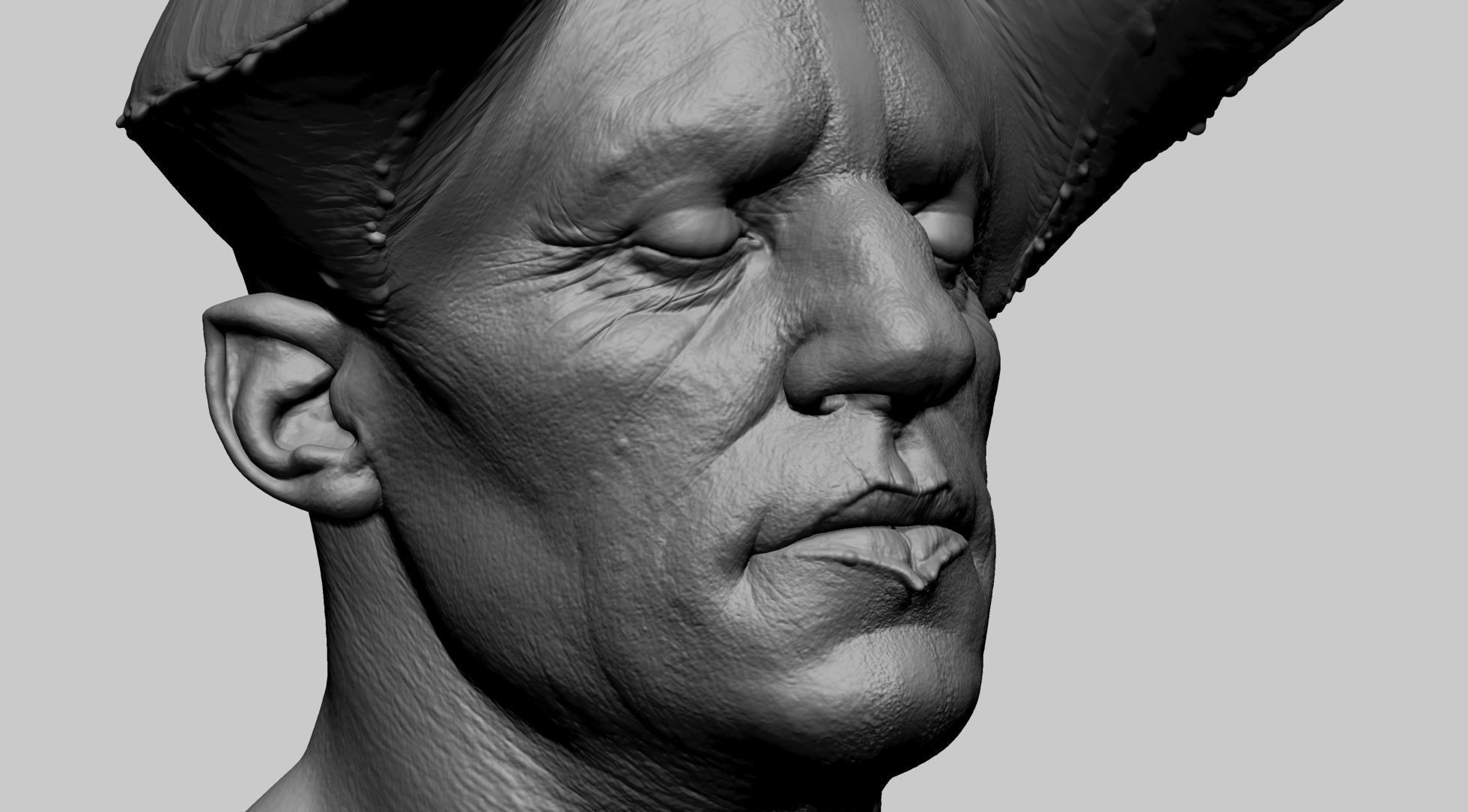 Creature Head G 3D model_8