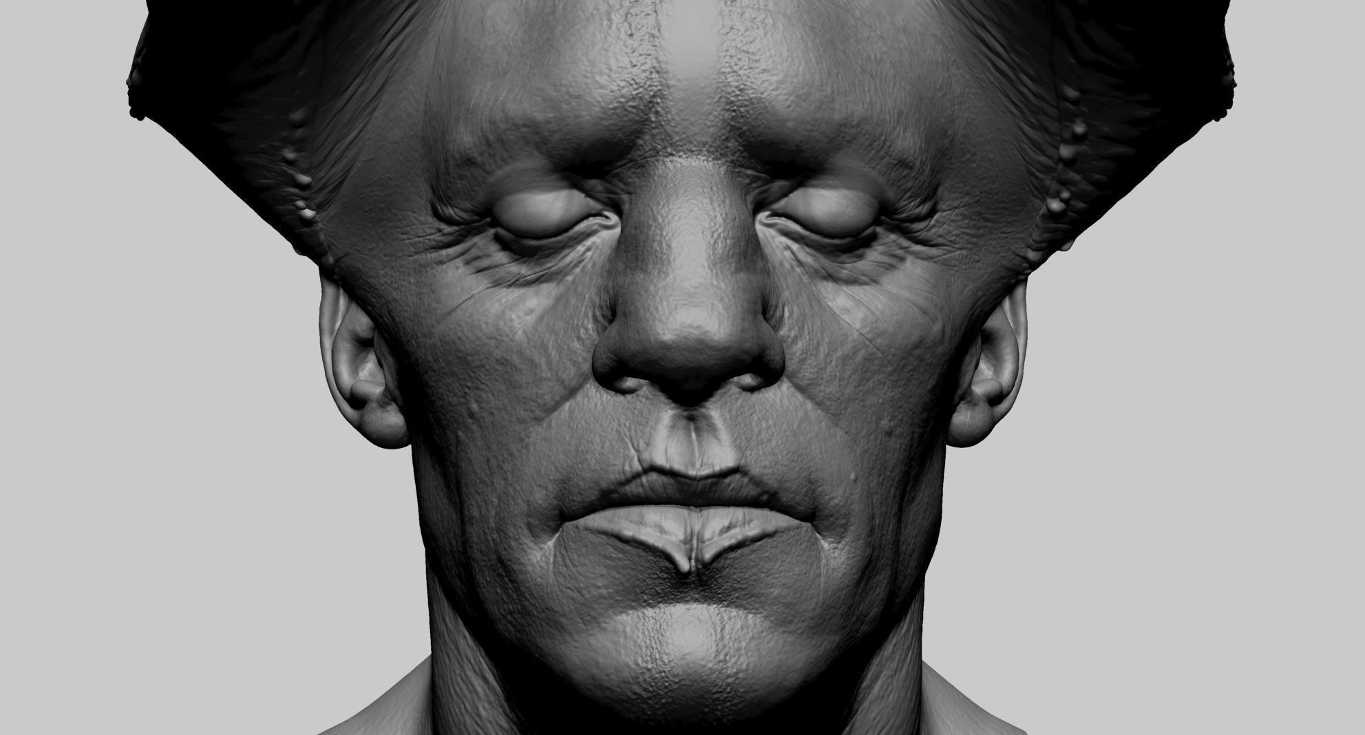 Creature Head G 3D model_9