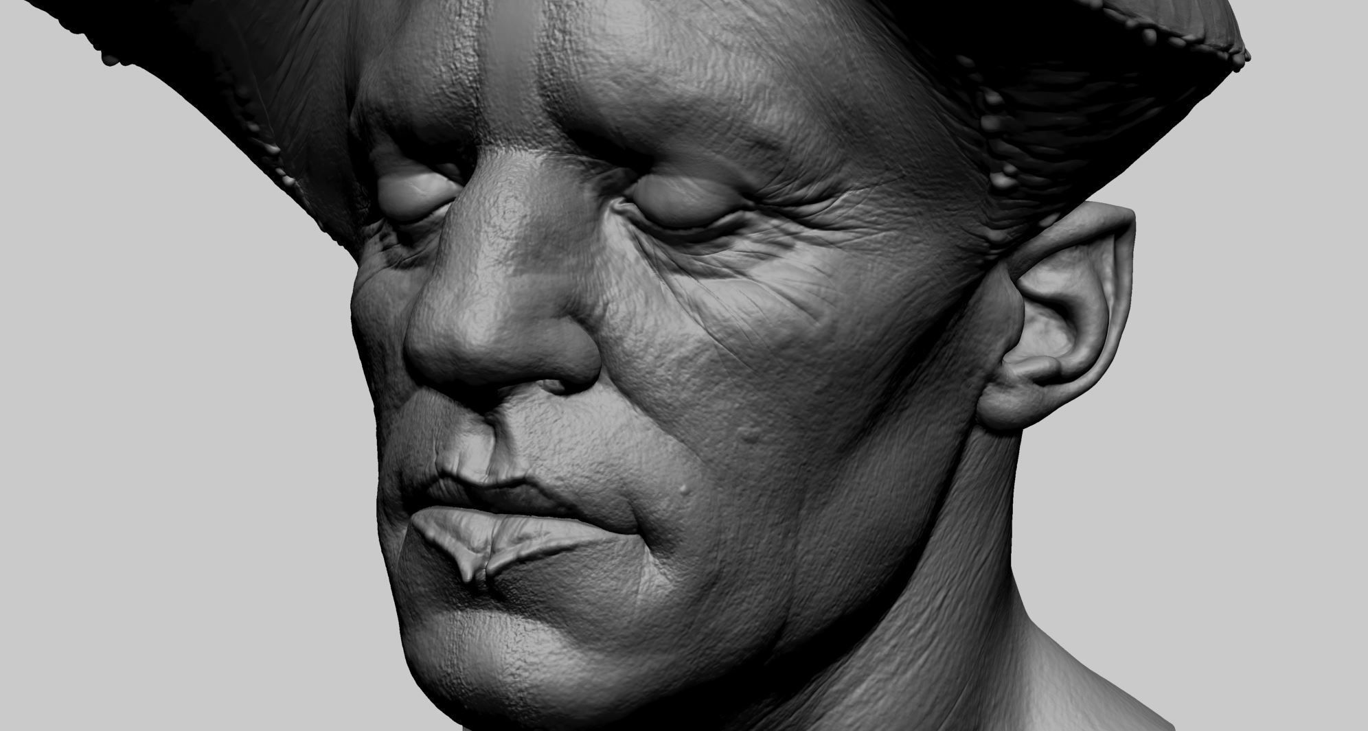 Creature Head G 3D model_10