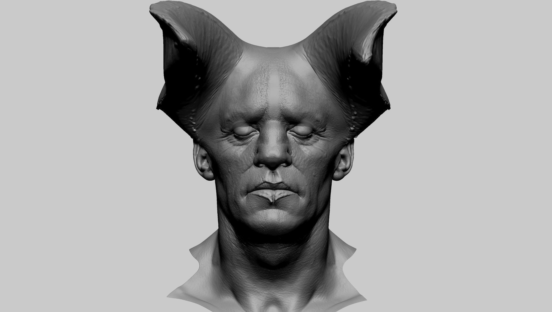 Creature Head G 3D model_7