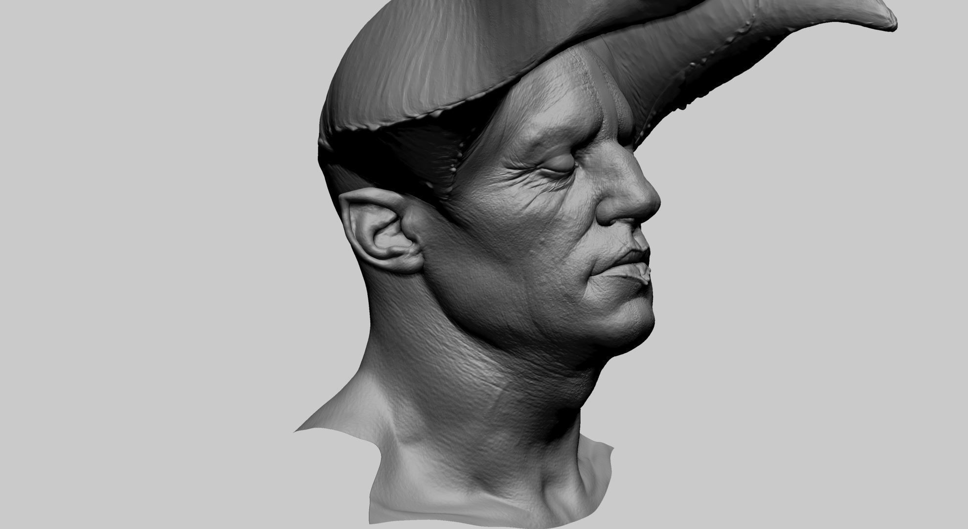 Creature Head G 3D model_1