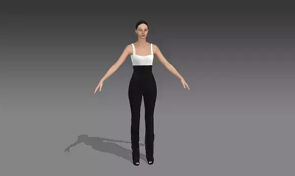 JUMPSUIT BLACK AND WHITE LOOK