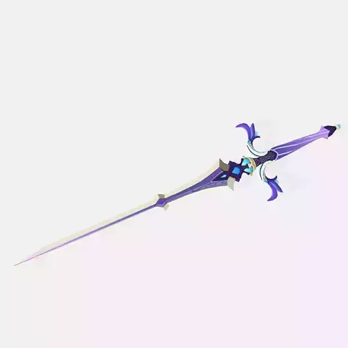 Xingqiu Sword Sacrificial Sword Digital 3D Model 