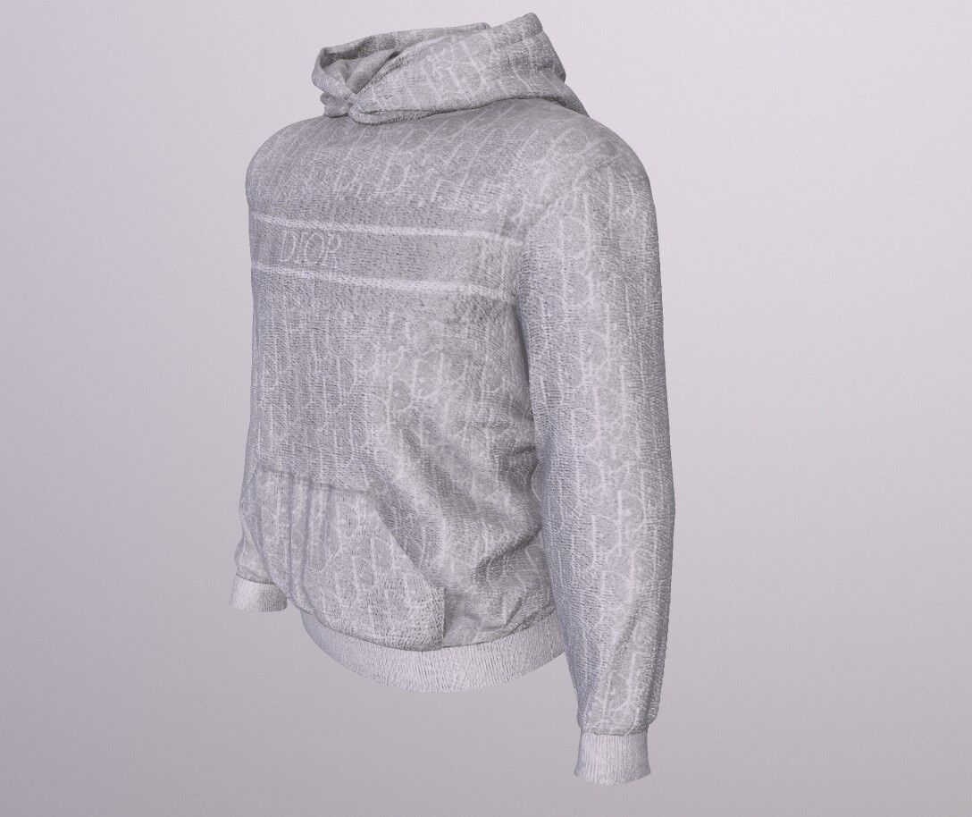 DIOR HOODIE PBR Low-poly 3D model_3