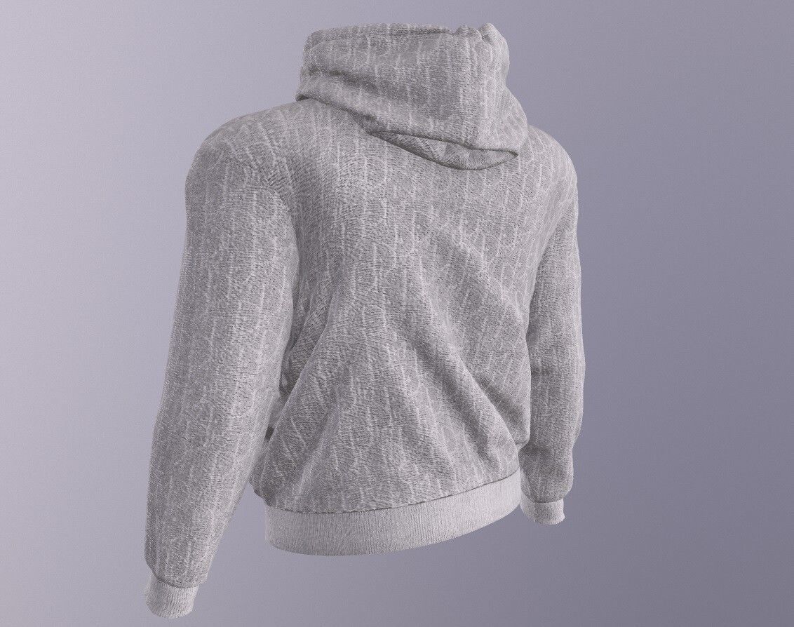 DIOR HOODIE PBR Low-poly 3D model_4