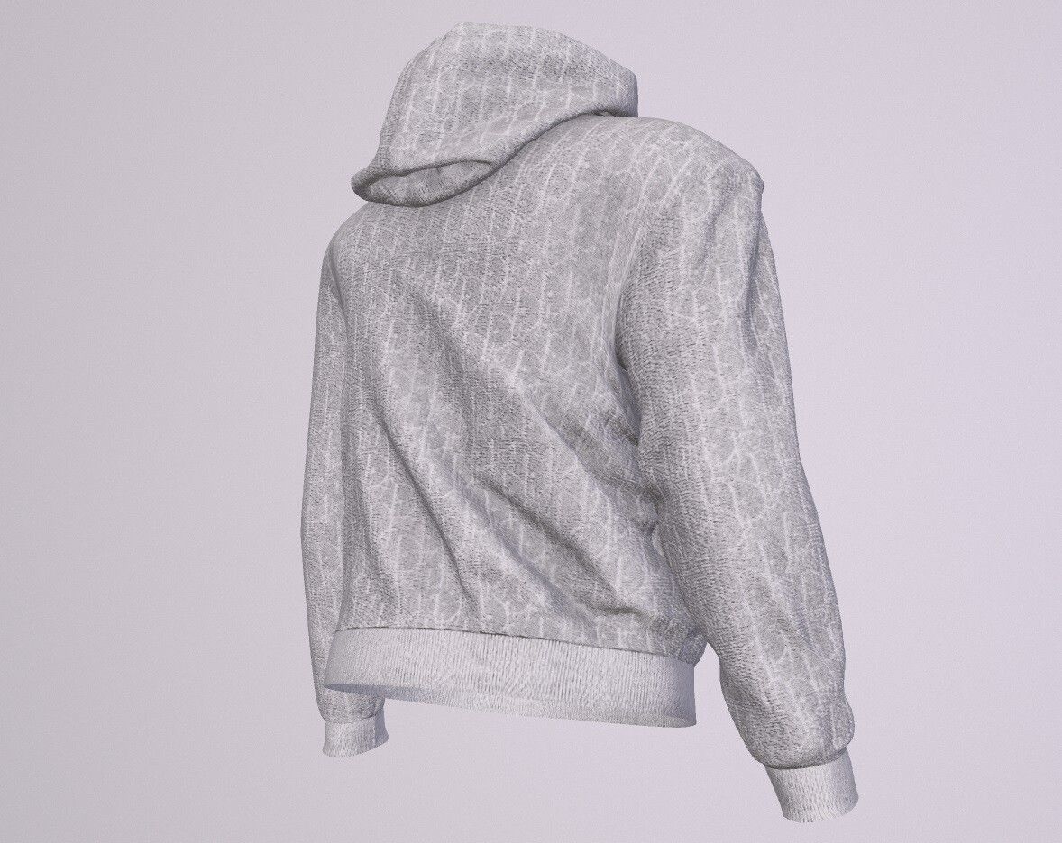 DIOR HOODIE PBR Low-poly 3D model_5