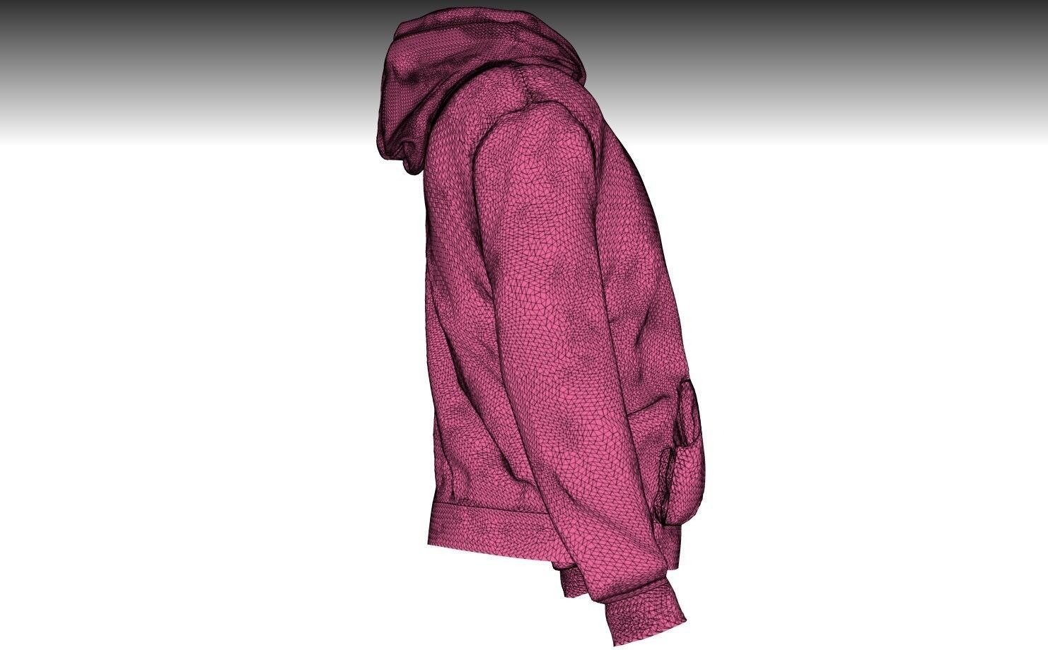 DIOR HOODIE PBR Low-poly 3D model_9