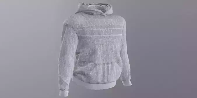 DIOR HOODIE PBR Low-poly 3D model