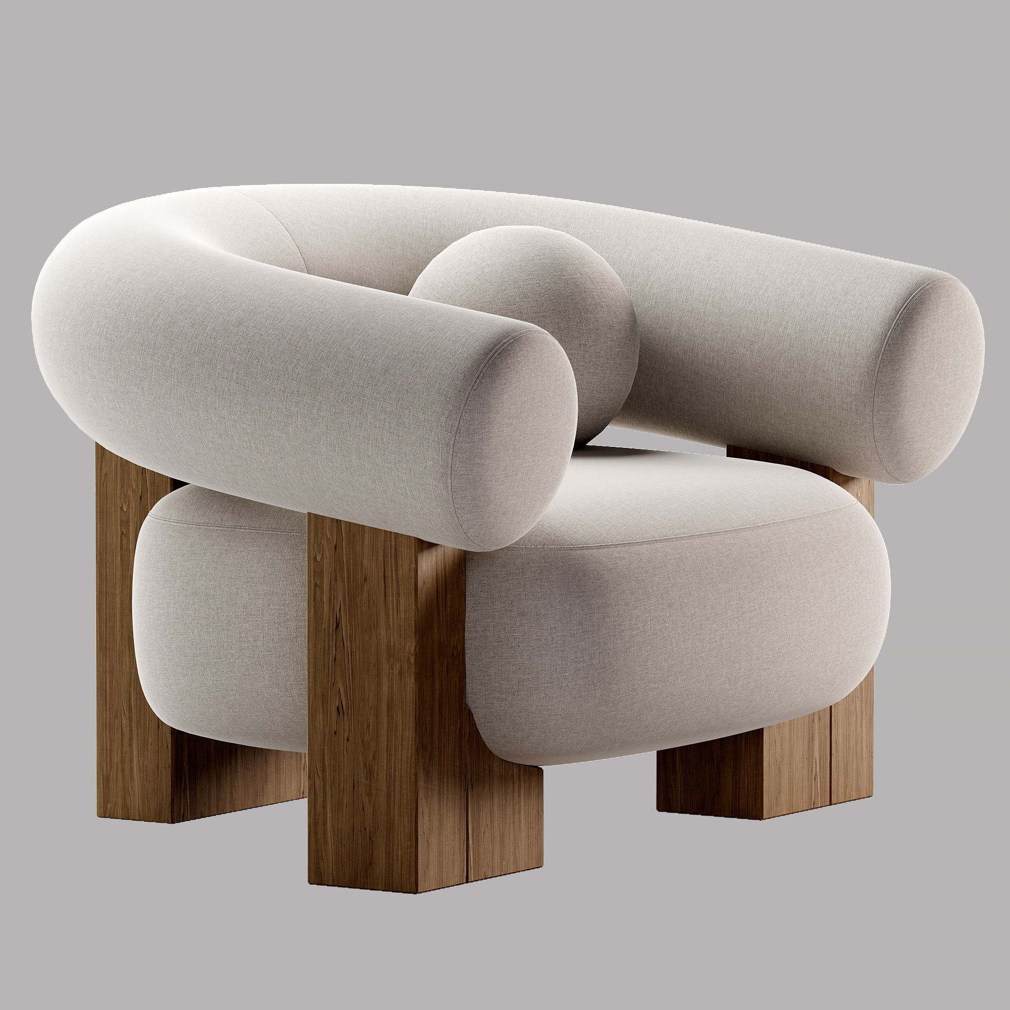 Cassete armchair by Collector 3D model_1