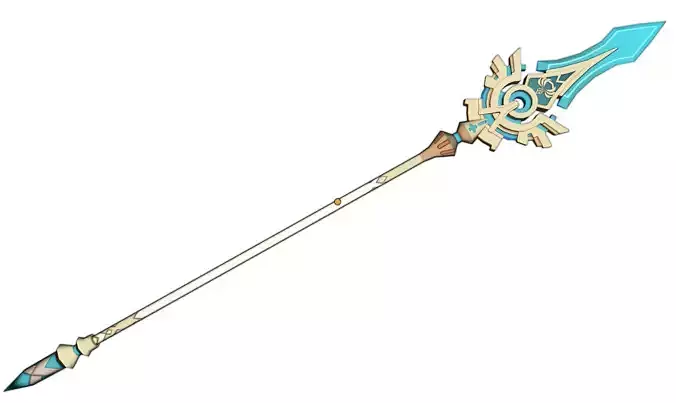 Skyward Spine Digital 3D Model - Genshin Impact Cosplay