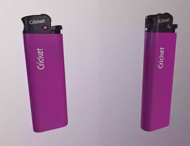 CRICKET LIGHTER PBR Low-poly 3D model
