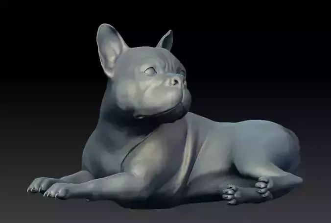 Dog Bulldog 3dprint