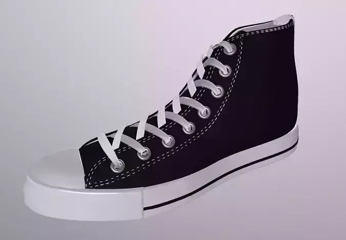CONVERSE SHOES PBR Low-poly 3D model