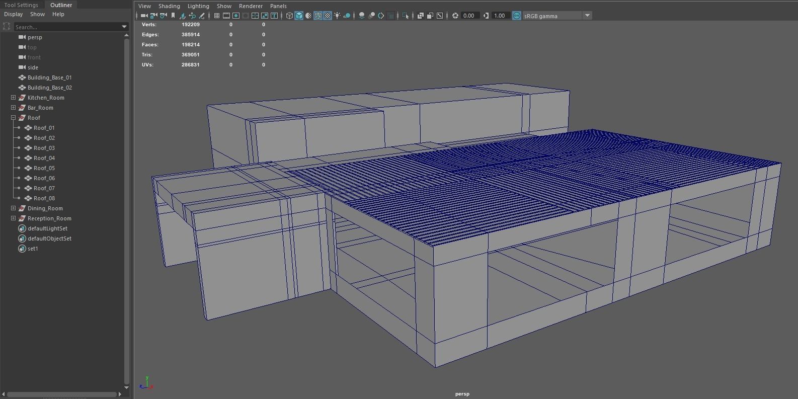 Asian Restaurant Low-poly 3D model_18