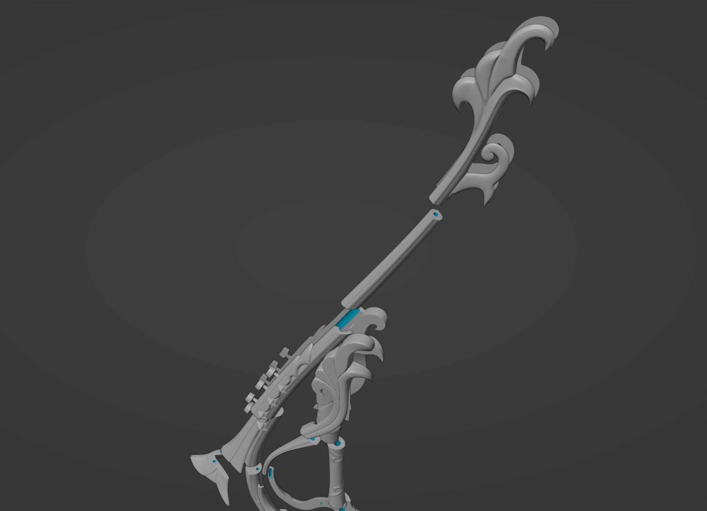 Genshin Impact - Venti Stringless Bow Digital 3D Model 3D model 3D ...