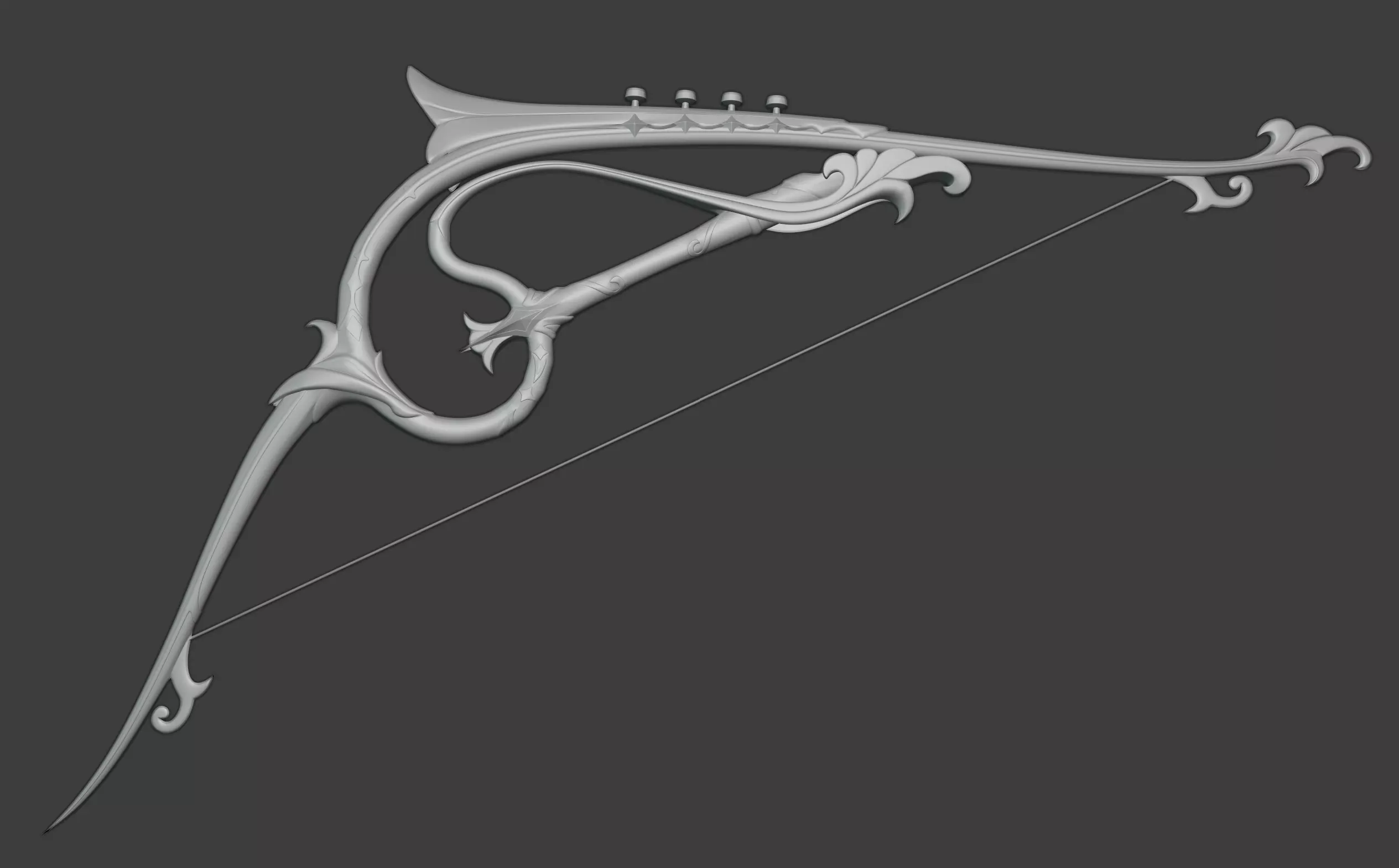 Genshin Impact - Venti Stringless Bow Digital 3D Model 3D print model