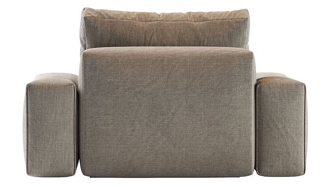 Hudson Armchair 3D model 7