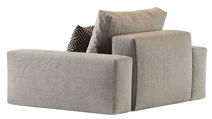 Hudson Armchair 3D model 4