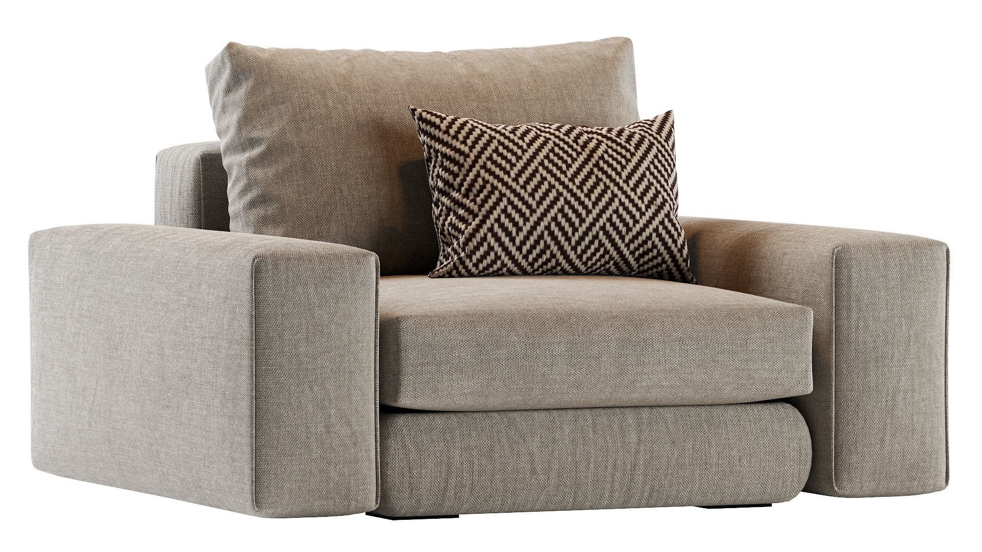 Hudson Armchair 3D model_4