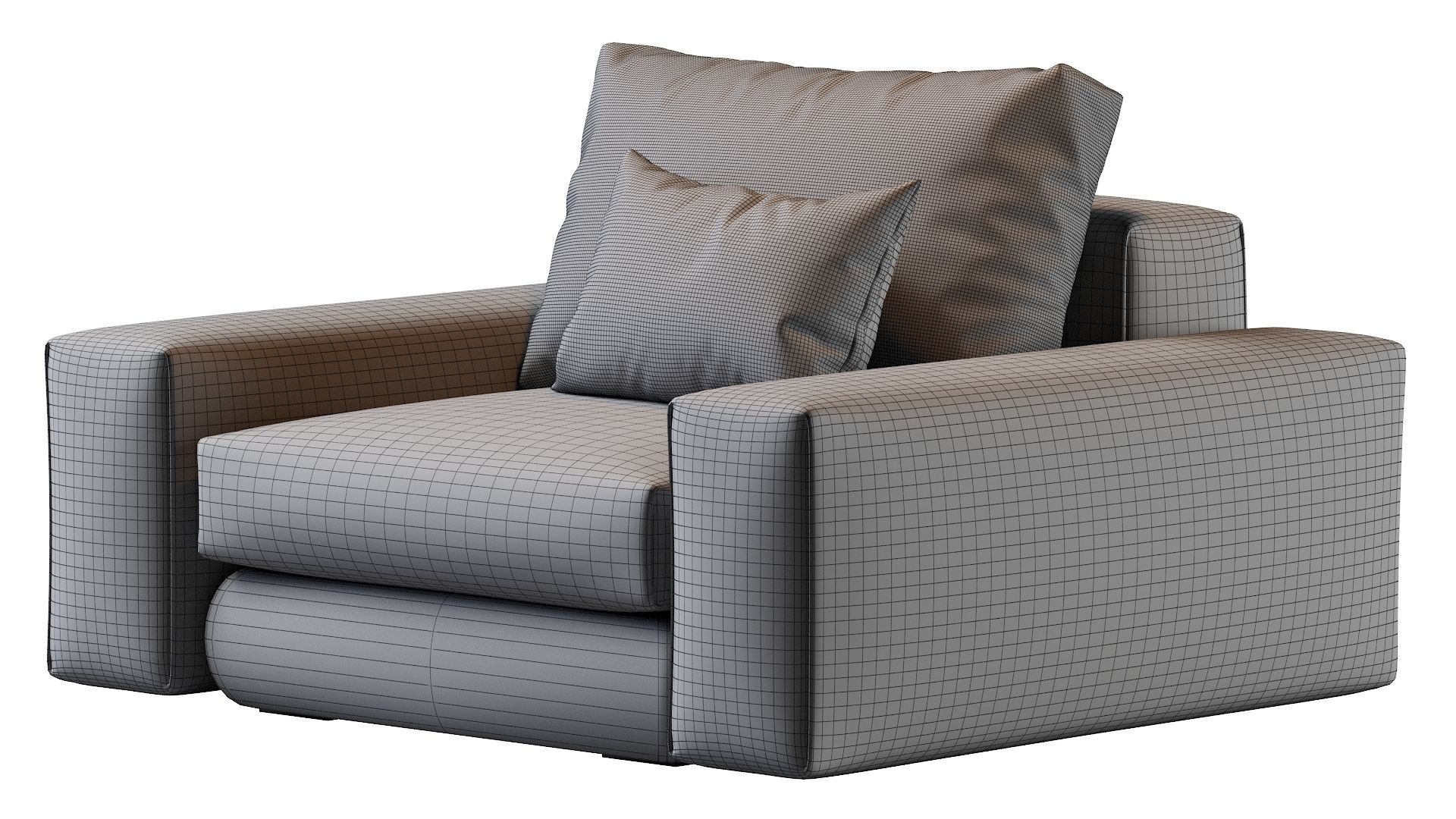 Hudson Armchair 3D model_13