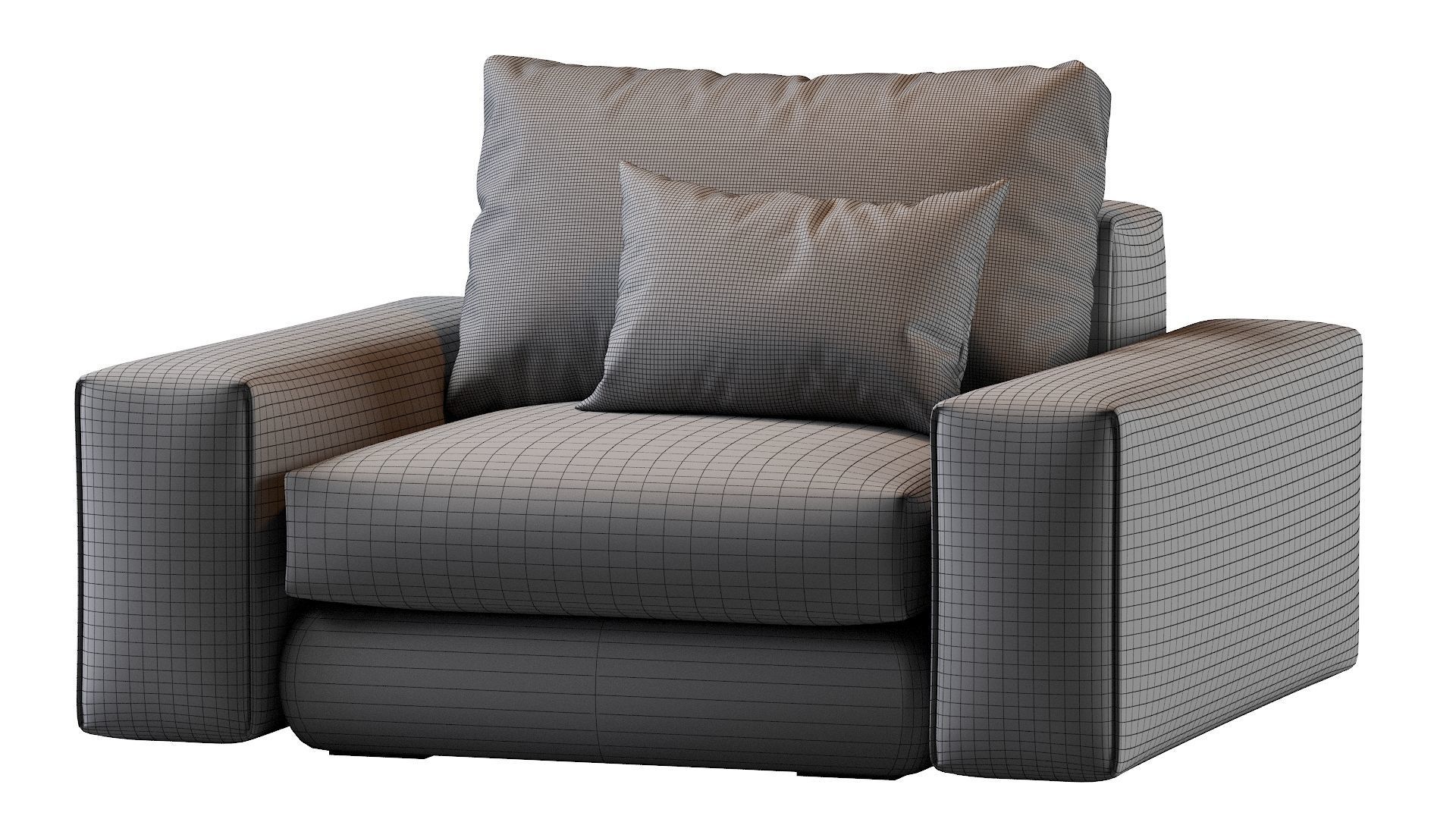Hudson Armchair 3D model_23