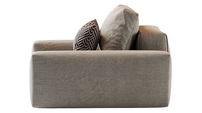 Hudson Armchair 3D model 3