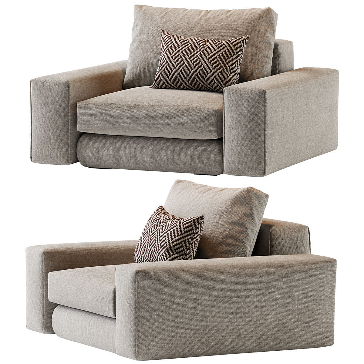 Hudson Armchair 3D model_28