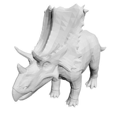 Dinosaur triceratops 3D model_8