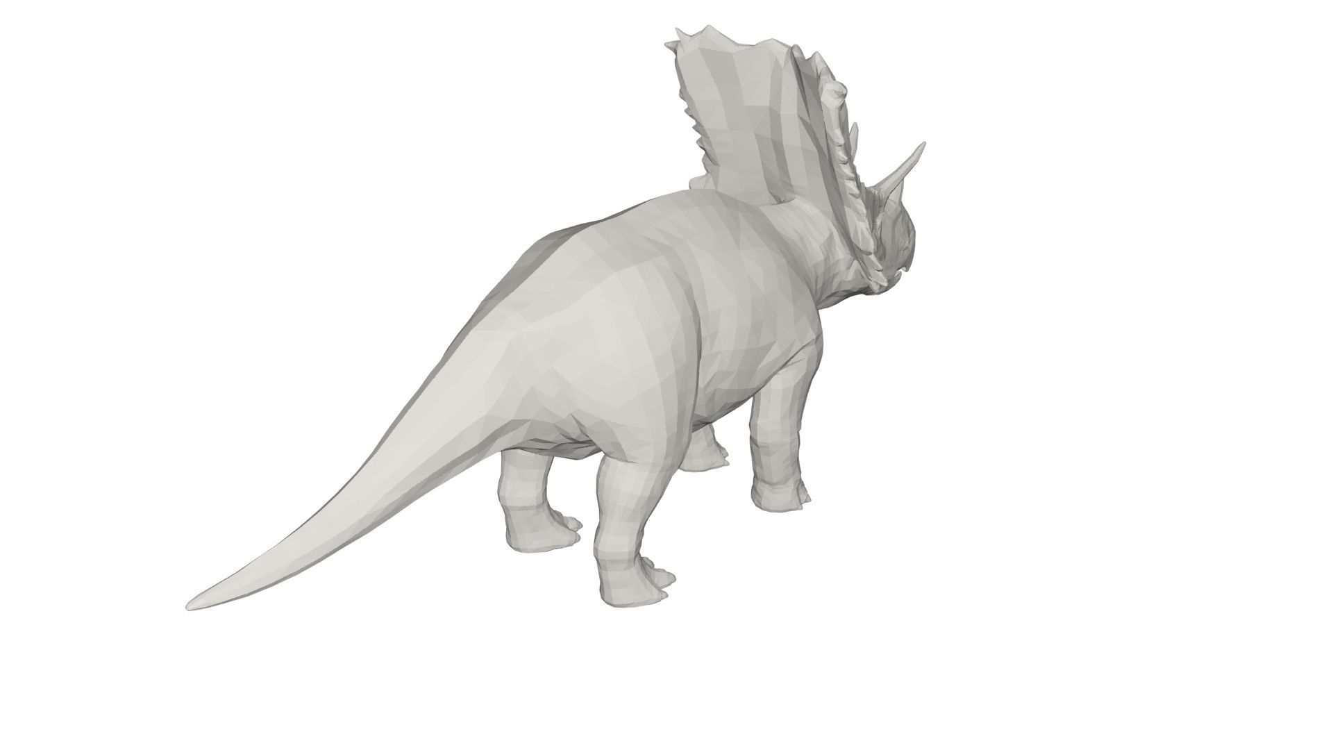 Dinosaur triceratops 3D model_4