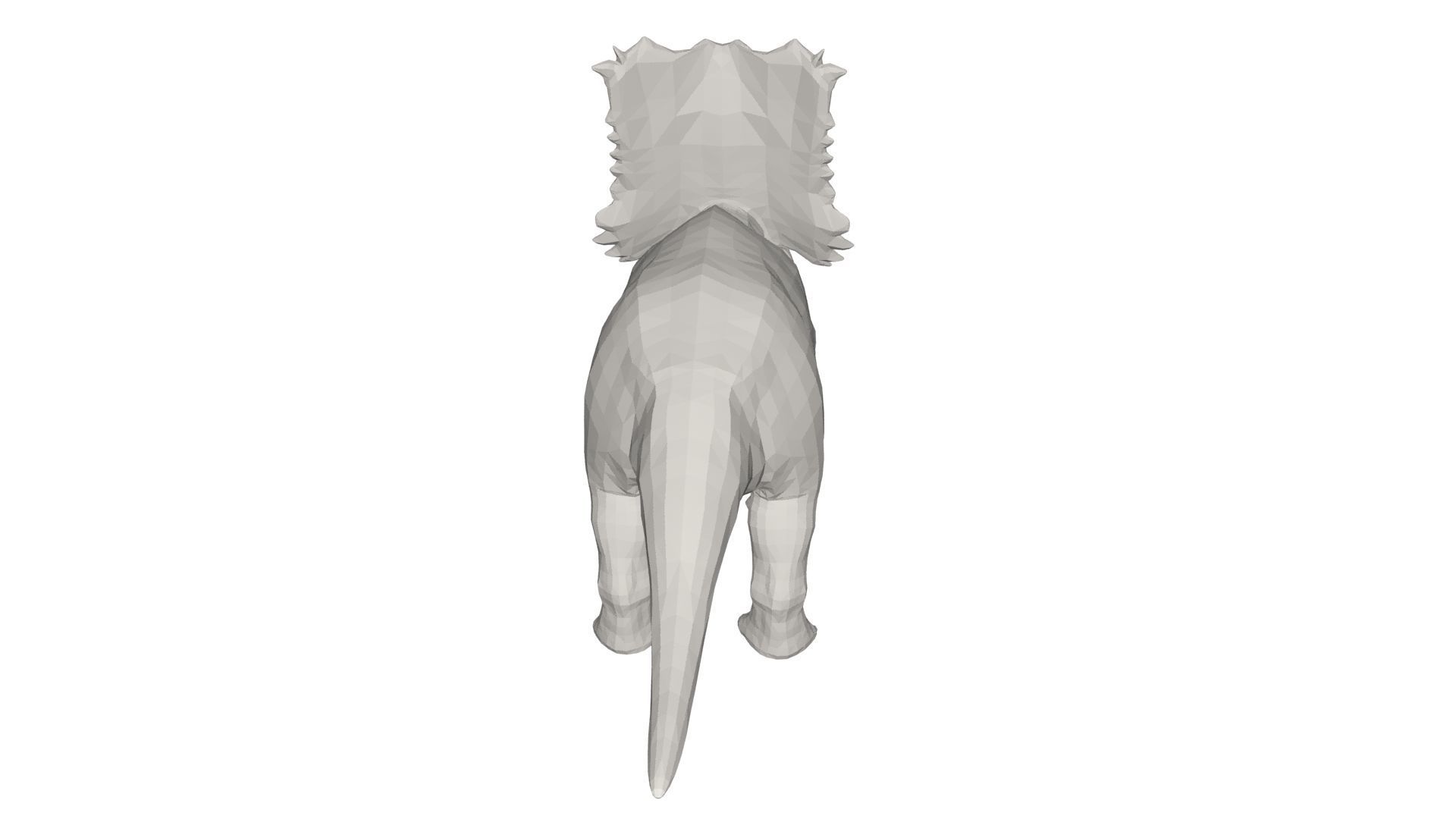 Dinosaur triceratops 3D model_5