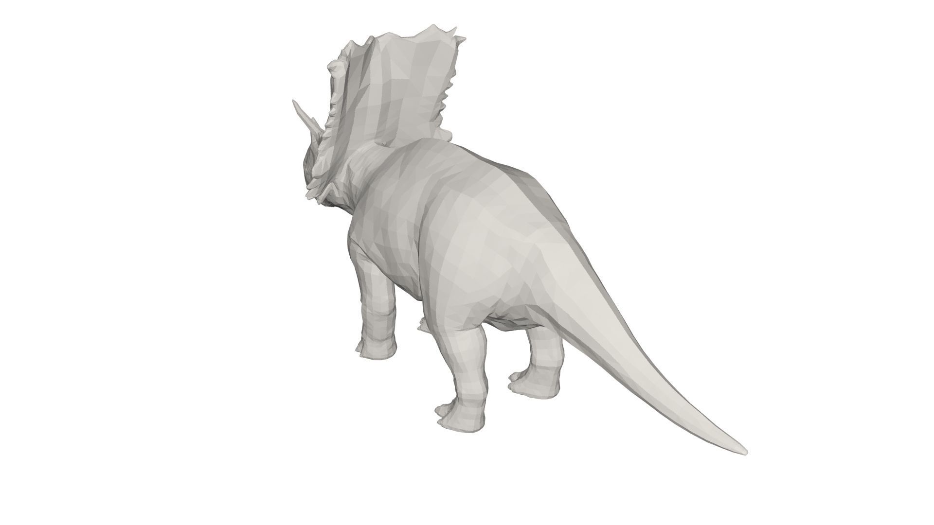 Dinosaur triceratops 3D model_6