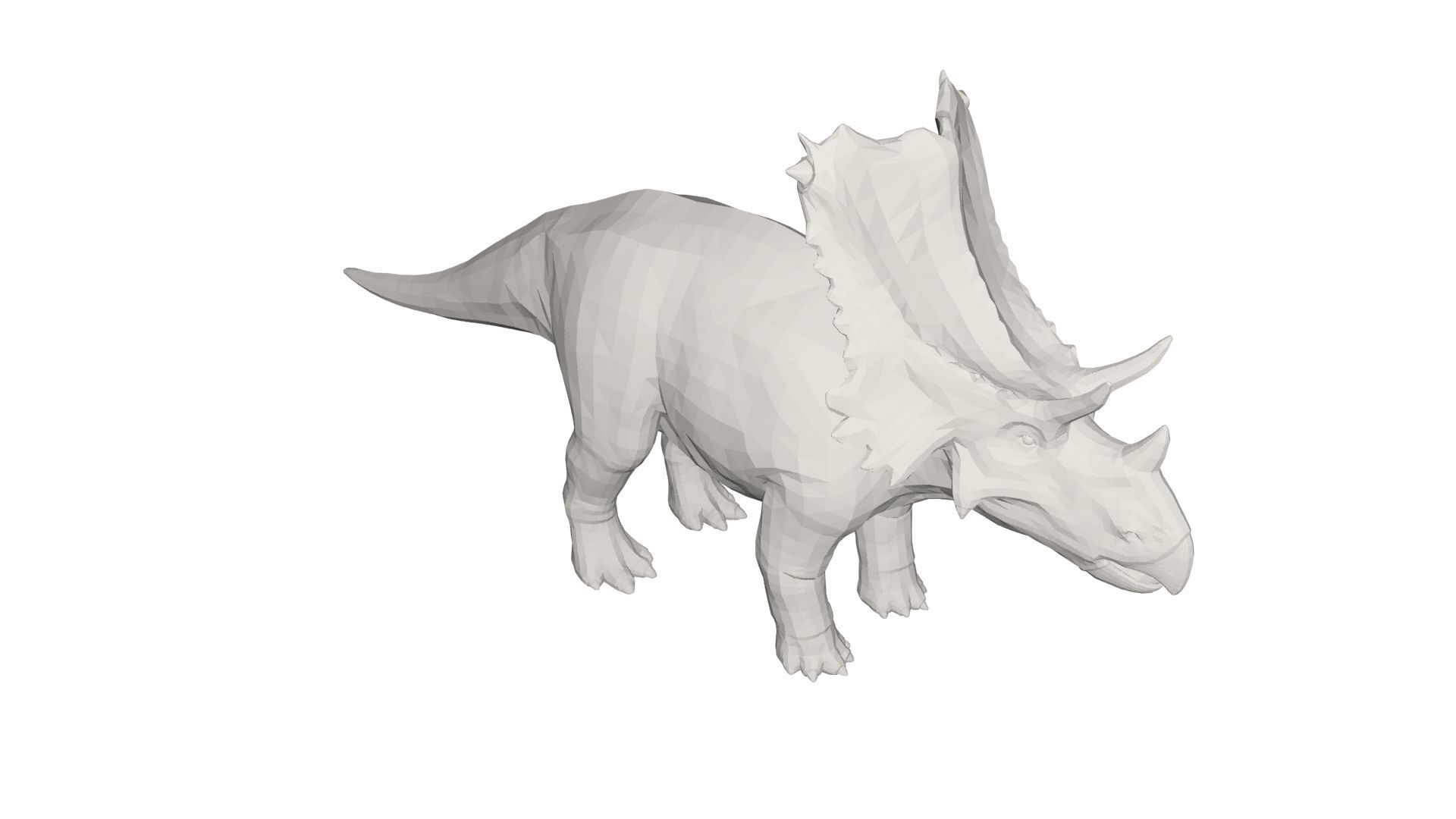 Dinosaur triceratops 3D model_2