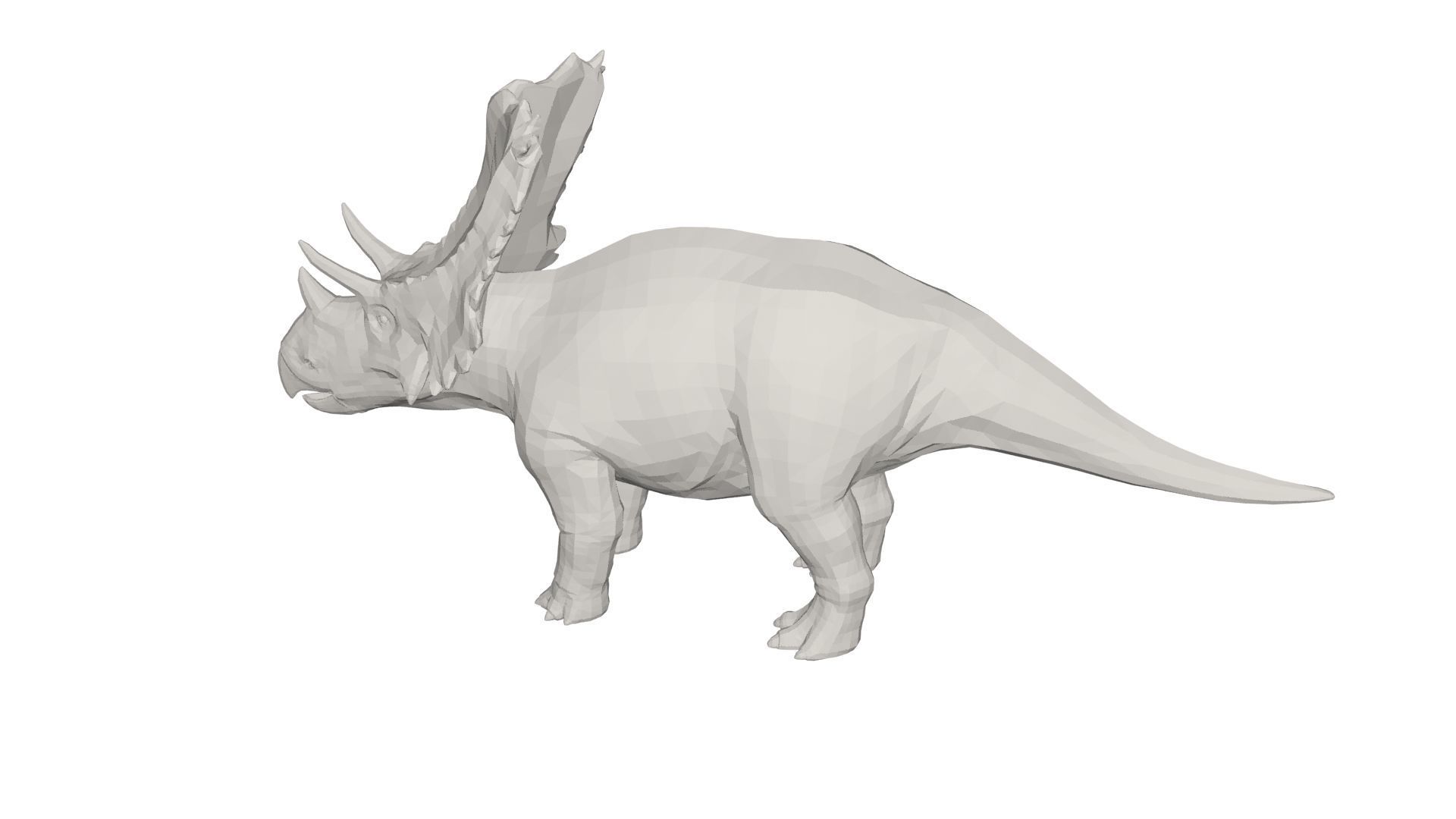 Dinosaur triceratops 3D model_7