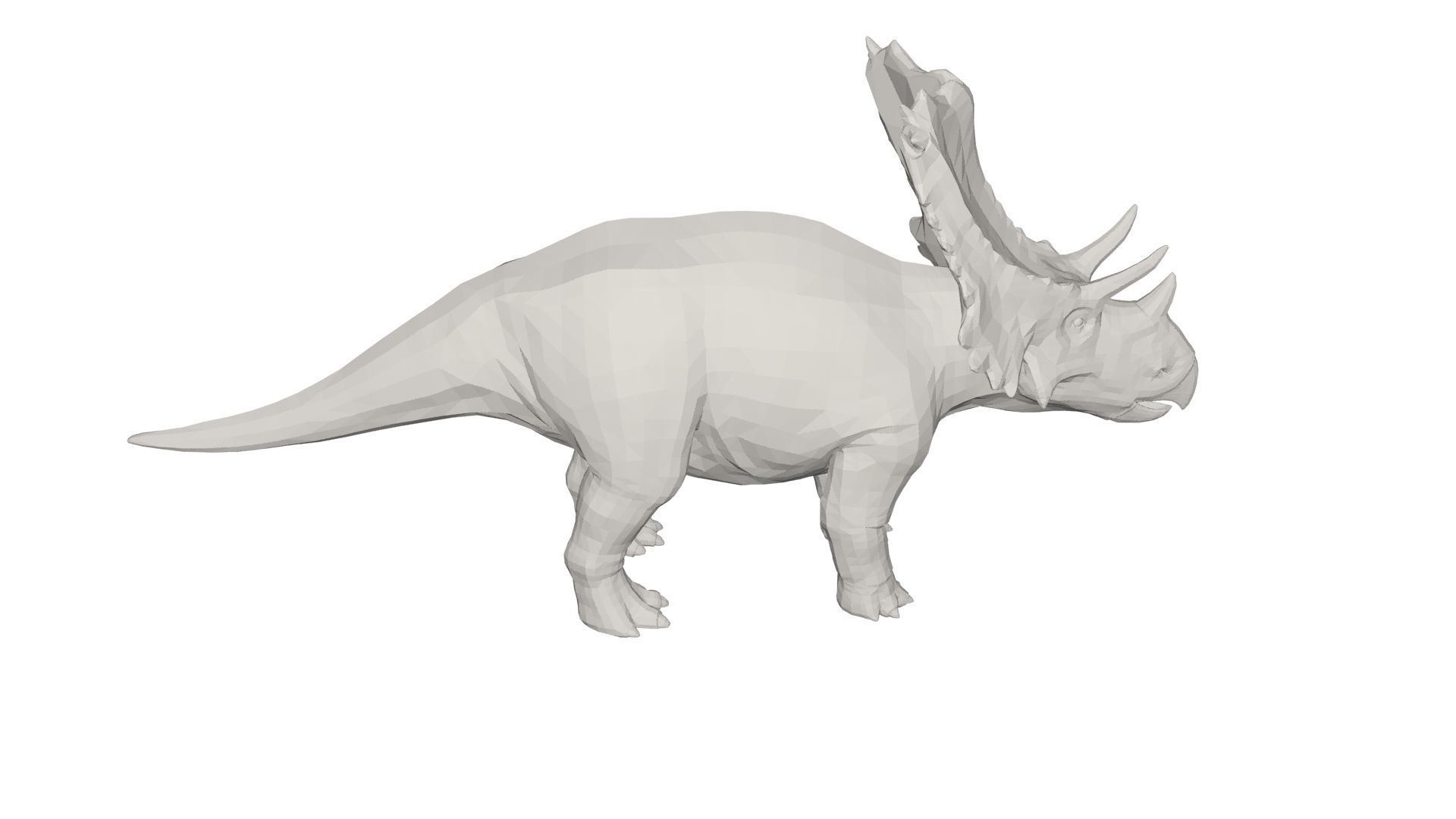 Dinosaur triceratops 3D model_3