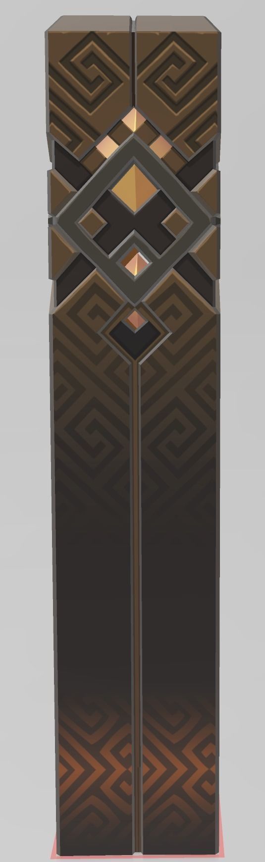 Genshin Impact - Zhongli Pillar 3D Model 3D print model_1