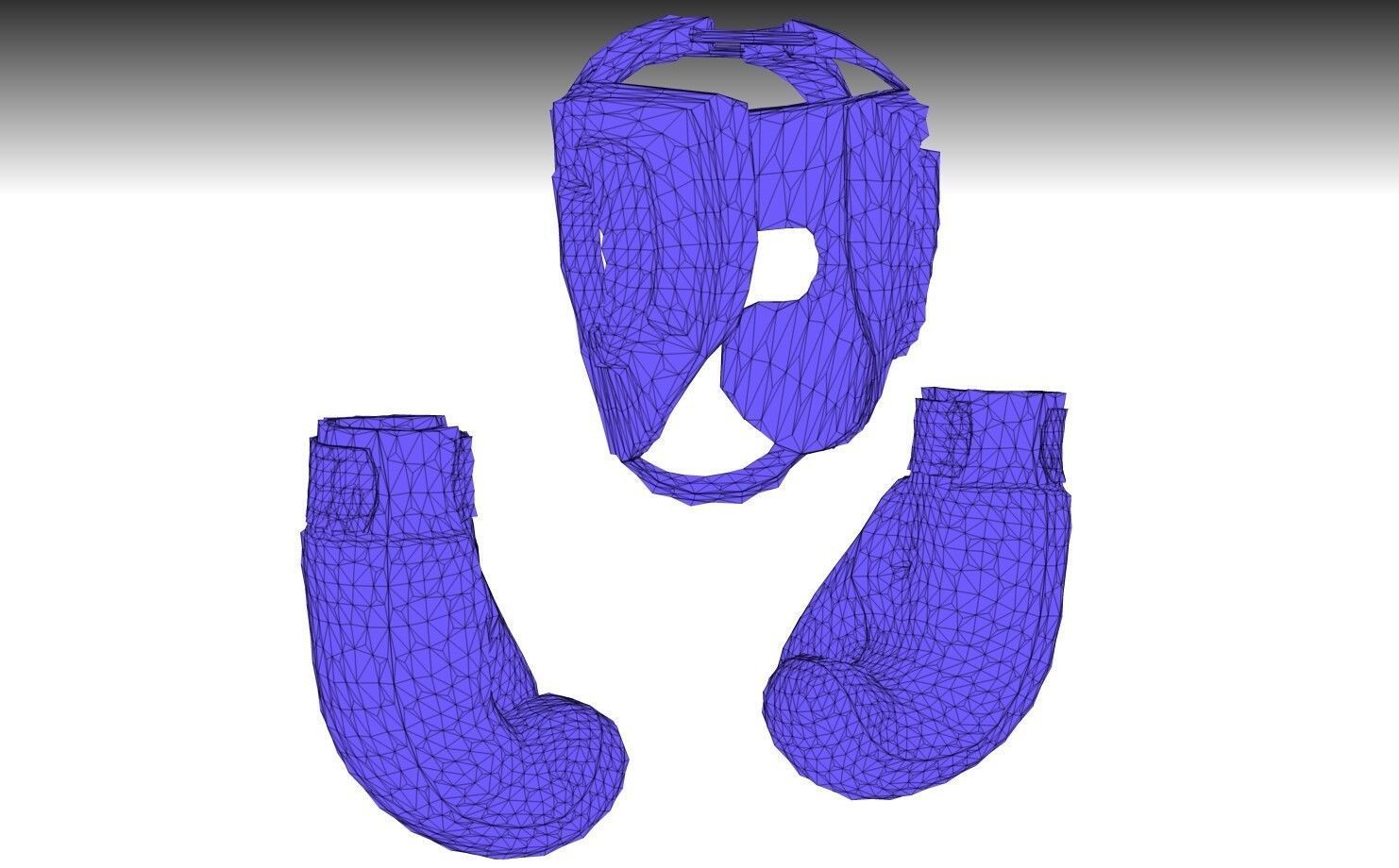 BOXING EQUIPMENT PBR Low-poly 3D model_8