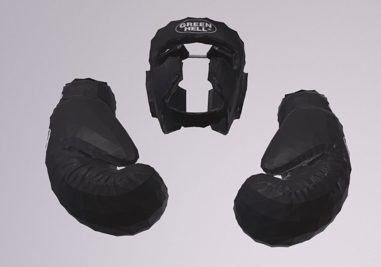 BOXING EQUIPMENT PBR Low-poly 3D model_5
