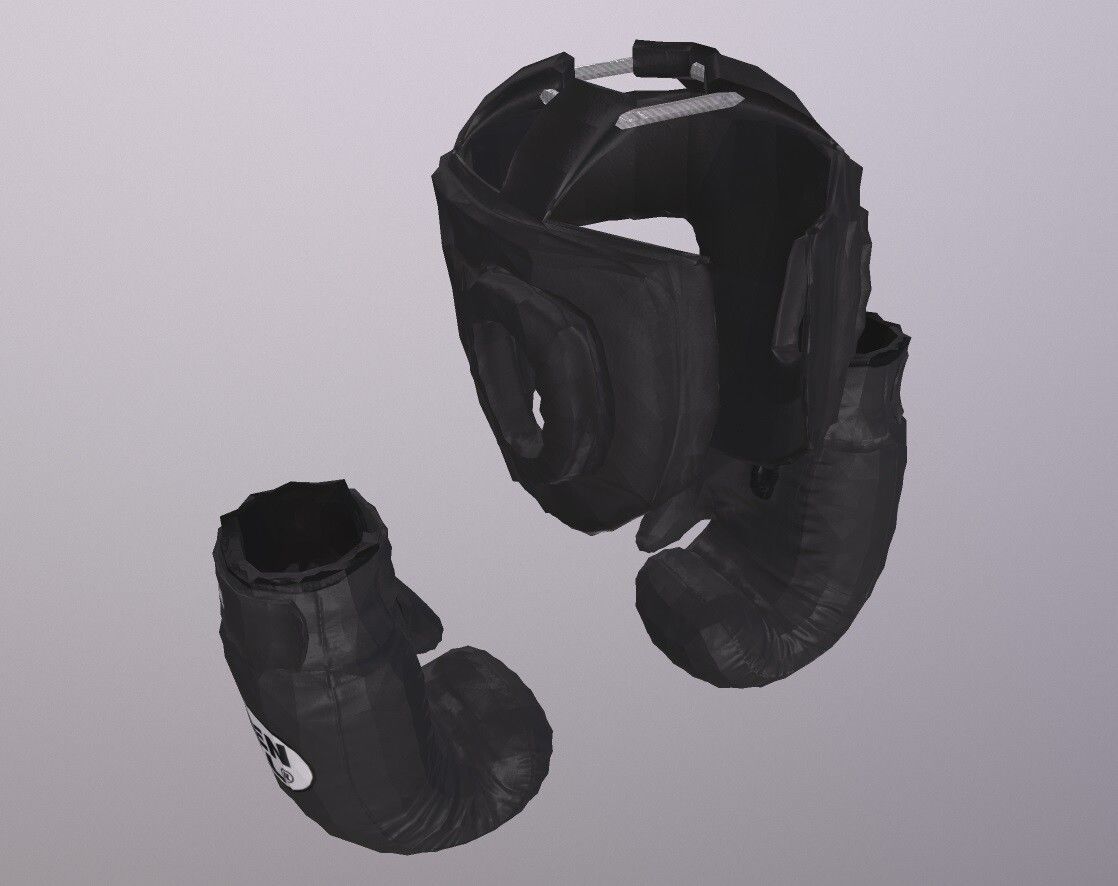 BOXING EQUIPMENT PBR Low-poly 3D model_3
