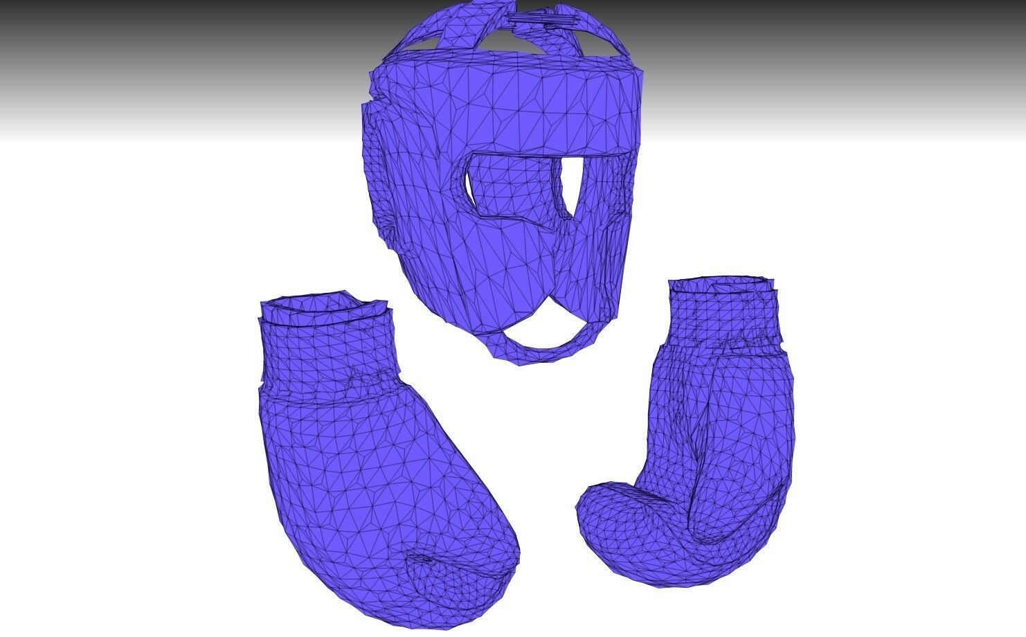 BOXING EQUIPMENT PBR Low-poly 3D model_7