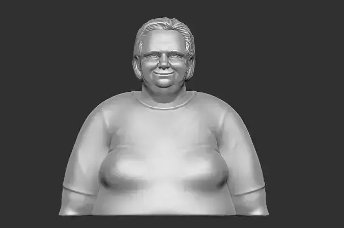 FAT and OLD woman 3D print model
