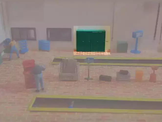 mechanical garage cabinet scale h0 1-87 3D print model