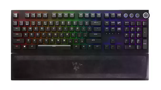 RGB Keyboard RAZER BLACKWIDOW V3 PRO 3D model